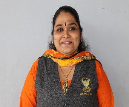 Mrs. Tina Pillay, Head Clerk at St Joseph High School Ghorpadi